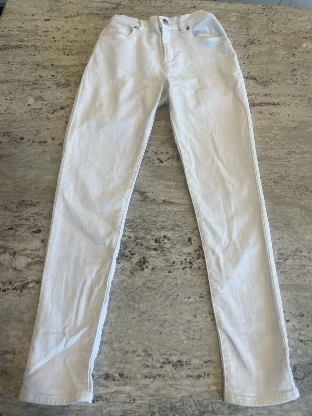 Girls Crewcuts White Skinny Jeans.  EUC. Size girls 14.